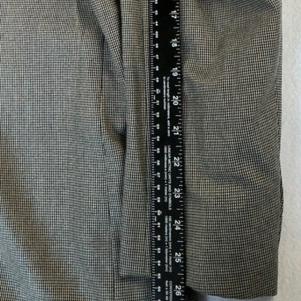 Lauren Ralph Lauren Blazer Mens 46L‎ Grey Houndstooth Two Button Sport Coat
